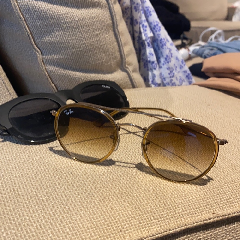 Ray Bans Aviators + Quay Sunglasses